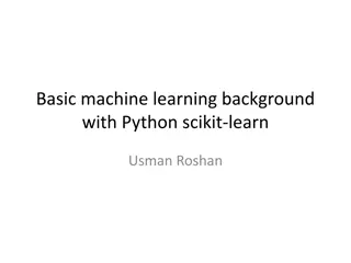 Basic Machine Learning with Python using scikit-learn