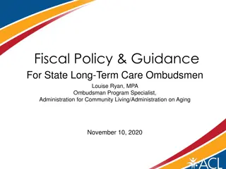 Fiscal Policy Guidance for State Long-Term Care Ombudsmen