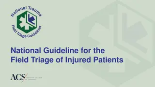 National Guideline for Field Triage of Injured Patients Update