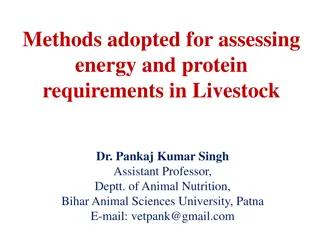 Energy and Protein Requirements in Livestock