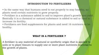 Fertilizers and Their Types