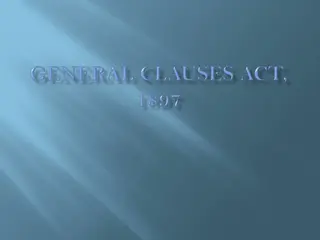 General Clauses Act: A Comprehensive Overview