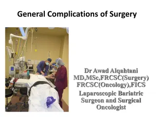 Surgical Complications and Pre-Operative Preparations by Dr. Awad Alqahtani