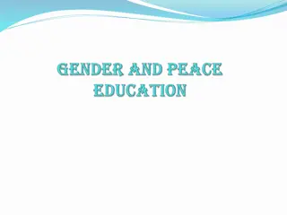 Understanding Gender in Peace Education