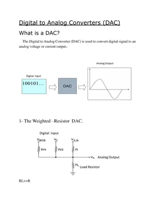 Digital to Analog Converters (DAC) and Their Applications