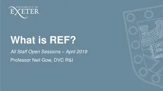 REF (Research Excellence Framework) for UK Universities