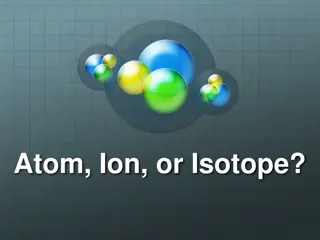 Atoms, Ions, and Isotopes in Chemistry