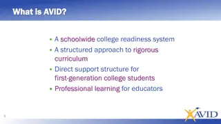 AVID: A Comprehensive Approach to College Readiness