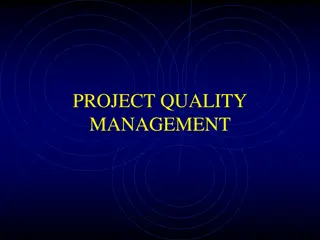 Project Quality Management Overview