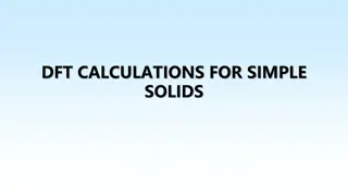 Lattice Constants in Materials Using DFT Calculations