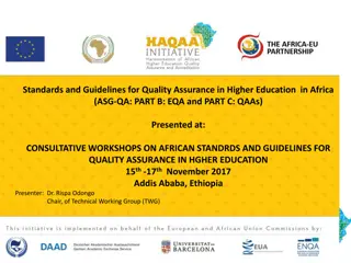 External Quality Assurance in Higher Education: Standards and Guidelines