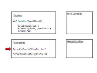 Understanding Local and Global Variables Functions in Scripts