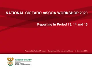 Period Control Guidelines in mSCOA Reporting Workshops 2020