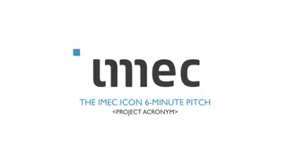 Guidelines for Delivering an IMEC Icon 6-Minute Pitch