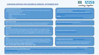 Lewisham Children & Families Services Overview