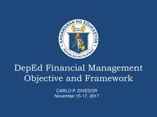 DepEd Financial Management Objective and Framework Overview