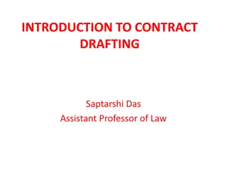 Essentials of Contract Drafting and Principles for Effective Drafting