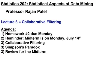 Collaborative Filtering in Data Mining: Techniques and Methods