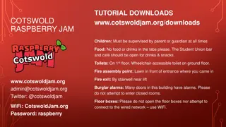 Cotswold Raspberry Jam Event Information