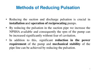 Methods for Reducing Pulsation in Reciprocating Pumps