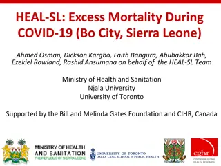 Insights on Excess Mortality and COVID-19 Prevalence in Bo City, Sierra Leone