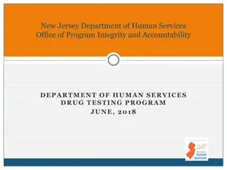 Drug Testing Program Overview for New Jersey Department of Human Services