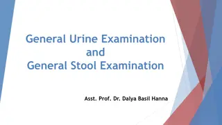 General Urine Examination and Stool Examination