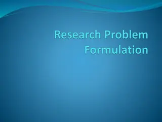 Understanding the Formulation of Research Problems in Social Sciences