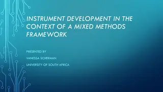 Instrument Development in the Context of Mixed Methods Framework