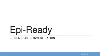 Epi-Ready: Investigating Foodborne Outbreaks & Epidemiologic Approaches