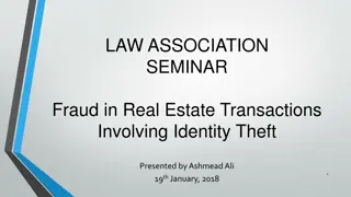 Fraud in Real Estate Transactions: A Legal Perspective