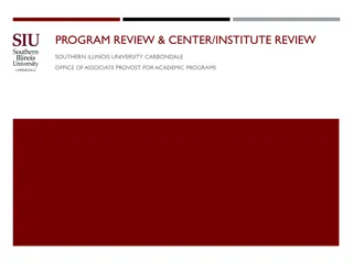 Southern Illinois University Carbondale Office of Associate Provost for Academic Programs Review