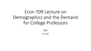 Analyzing the Demand for College Professors Based on Demographic Trends