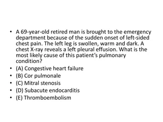 Pulmonary Conditions and Hemodynamic Disorders: Clinical Cases