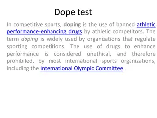 Doping Testing in Competitive Sports