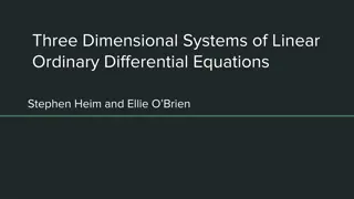 Understanding Three-Dimensional Systems of Linear Ordinary Differential Equations