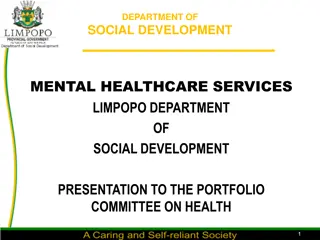 Department of Social Development Mental Healthcare Services Presentation