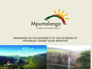 Assurance on the Integrity of Provincial Tourist Guide Database