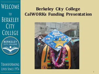 Berkeley City College CalWORKs Funding Overview