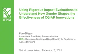 Gender Impacts on CGIAR Innovations: Insights from Rigorous Evaluations