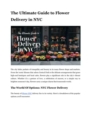 The Ultimate Guide to Flower Delivery in NYC