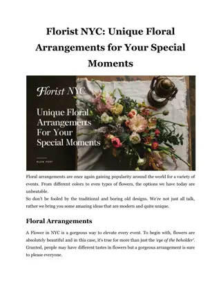 Florist NYC_ Unique Floral Arrangements for Your Special Moments