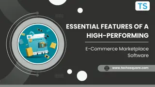 Essential Features of a High-Performing E-Commerce Marketplace Software