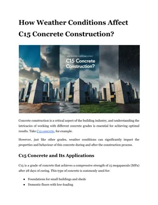 How Weather Conditions Affect C15 Concrete Construction?