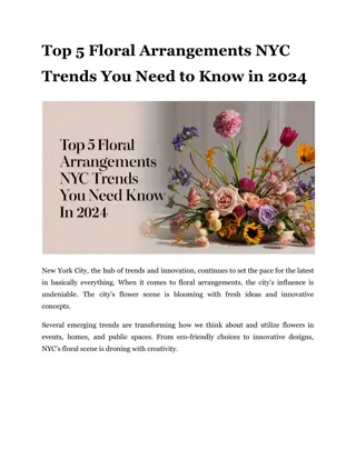 Top 5 Floral Arrangements NYC Trends You Need to Know in 2024