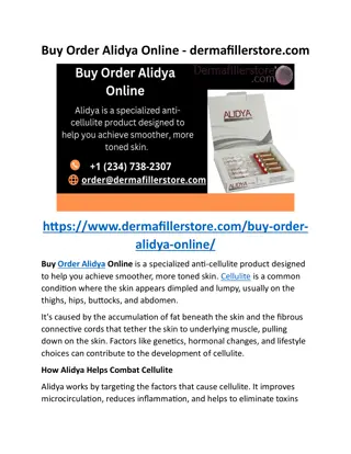 Buy Order Alidya Online - dermafillerstore.com