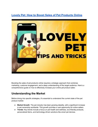 Boost Online Deals of Pet Items: Powerful Techniques and Tips