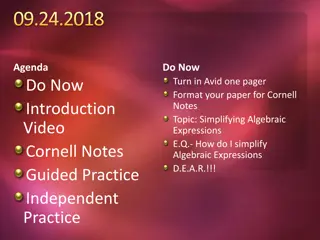 Understanding Simplifying Algebraic Expressions in Pre-Algebra