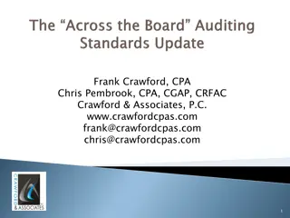 Overview of Recent Auditing Standards and Guidance