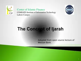 Ijarah in Islamic Finance: Principles and Applications